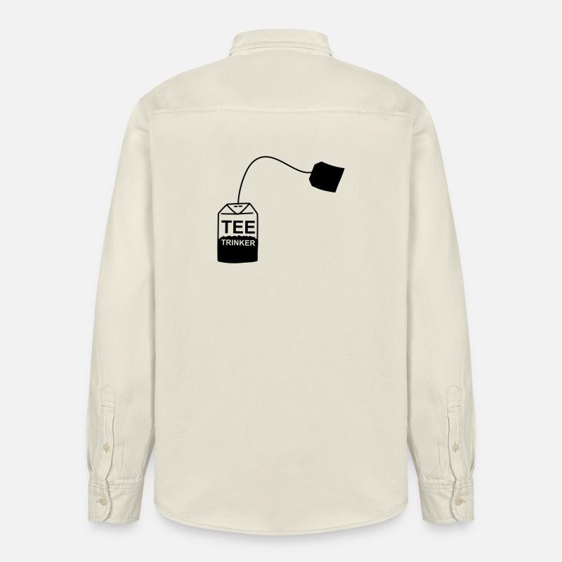 Tee_Kaffee_Earl_Grey_Teetrinker_Teesorten - Chemise unisexe coupe décontractée bio Stanley/Stella - écru doux
