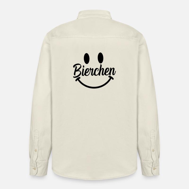 Smile Bierchen - Relaxed Fit Unisex Organic Hemd von Stanley/Stella - Natur