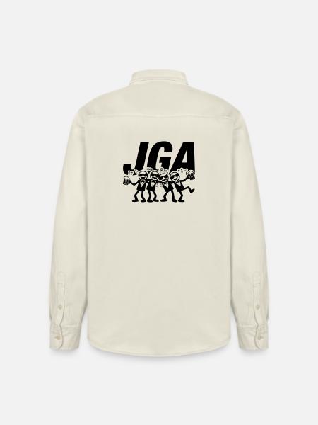 Junggesellenabschied Jga Lustig - Relaxed Fit Unisex Organic Hemd von Stanley/Stella - Natur