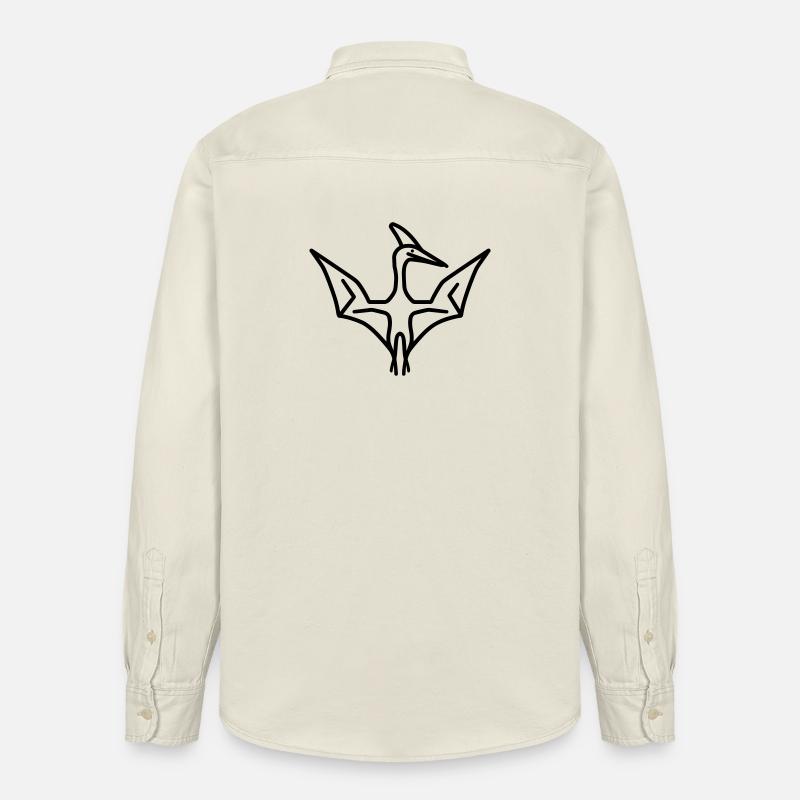ptérodactyle - Chemise unisexe coupe décontractée bio Stanley/Stella - écru doux