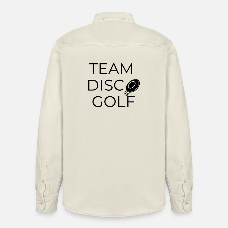 Team Disco Golf - Design avec disque - Chemise unisexe coupe décontractée bio Stanley/Stella - écru doux