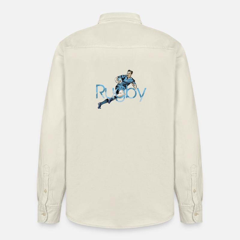 Rugby - Relaxed Fit Unisex Organic Shirt by Stanley/Stella - soft Ecru