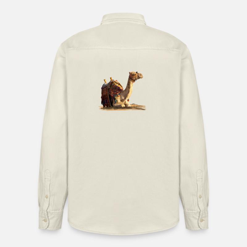 kamel - Relaxed Fit Unisex Organic Hemd von Stanley/Stella - Natur