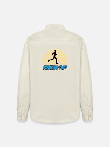 Running dad - Chemise unisexe coupe décontractée bio Stanley/Stella - écru doux