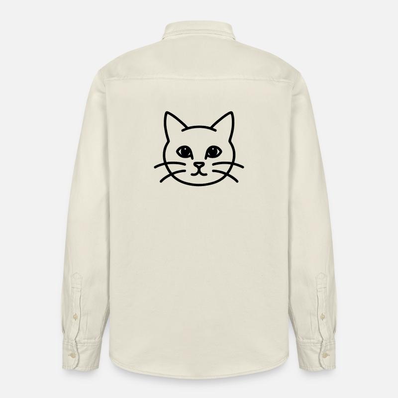 Chat Chat Chat - Chemise unisexe coupe décontractée bio Stanley/Stella - écru doux