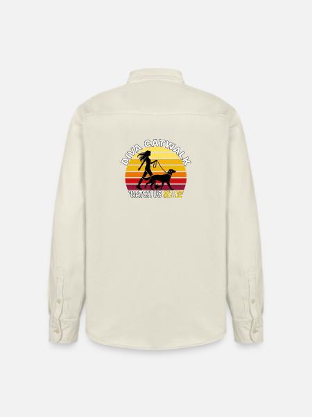 Diva Catwalk - Watch Us Shine Retro - Relaxed Fit Unisex Organic Shirt by Stanley/Stella - soft Ecru