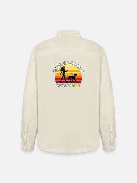 Diva Catwalk - Watch Us Shine Retro - Relaxed Fit Unisex Organic Shirt by Stanley/Stella - soft Ecru