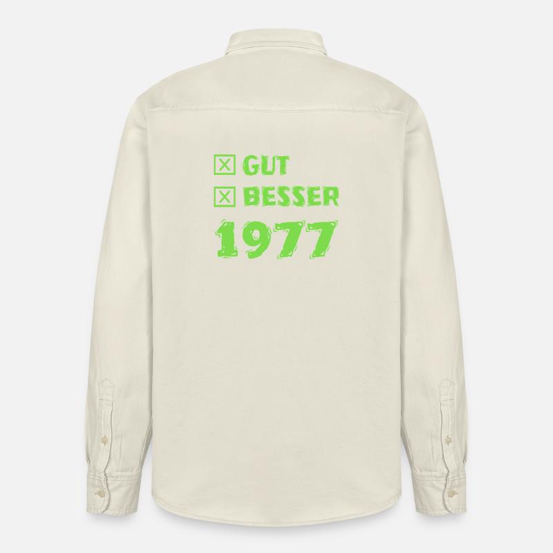 1977 - Relaxed Fit Unisex Organic Hemd von Stanley/Stella - Natur