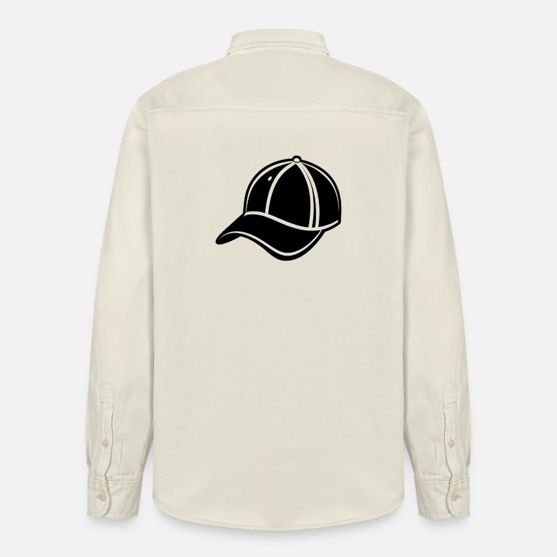 Casquette de baseball - Chemise unisexe coupe décontractée bio Stanley/Stella - écru doux