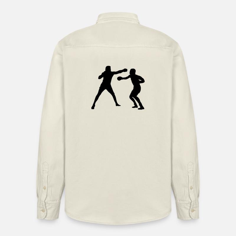 Boxkampftraining - Relaxed Fit Unisex Organic Hemd von Stanley/Stella - Natur