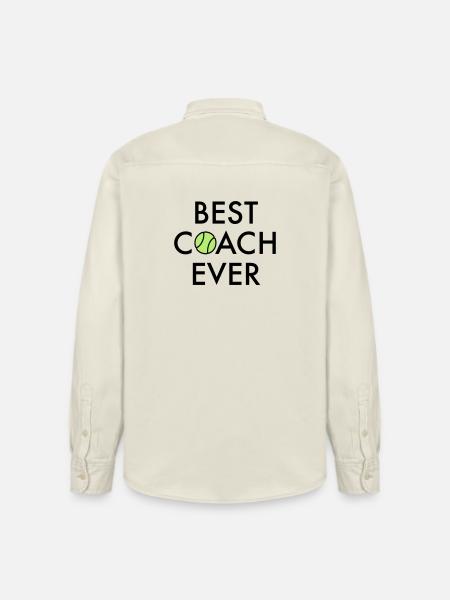 Best Coach ever - Relaxed Fit Unisex Organic Hemd von Stanley/Stella - Natur