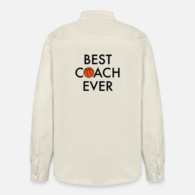 Best Basketball Coach - Relaxed Fit Unisex Organic Hemd von Stanley/Stella - Natur