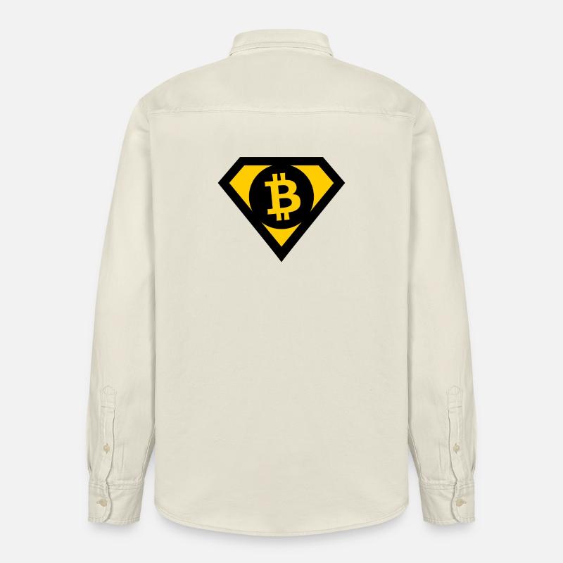 Die Bitcoin Helden - Relaxed Fit Unisex Organic Hemd von Stanley/Stella - Natur