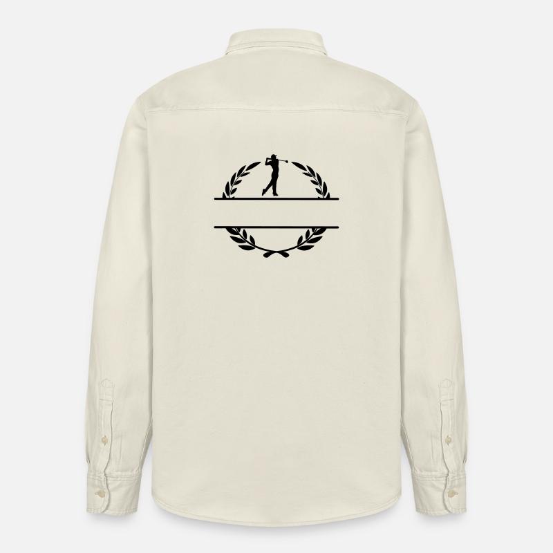 Golfer im Lorbeerkranz - Relaxed Fit Unisex Organic Hemd von Stanley/Stella - Natur