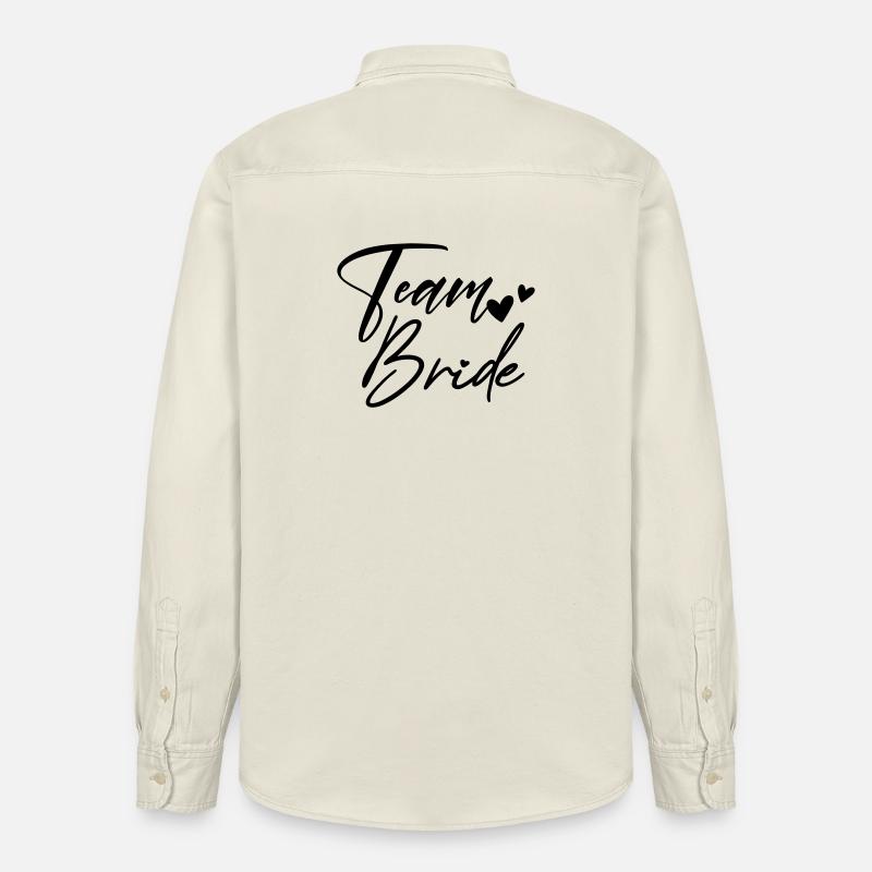 TEAM BRIDE Junggesellenabschied - Relaxed Fit Unisex Organic Hemd von Stanley/Stella - Natur