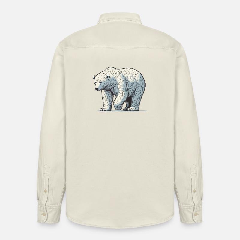 Eisbär - Relaxed Fit Unisex Organic Hemd von Stanley/Stella - Natur