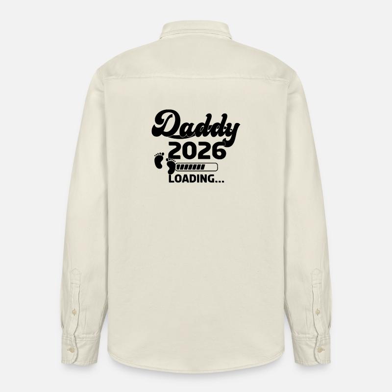 Daddy 2026 Loading - Relaxed Fit Unisex Organic Hemd von Stanley/Stella - Natur