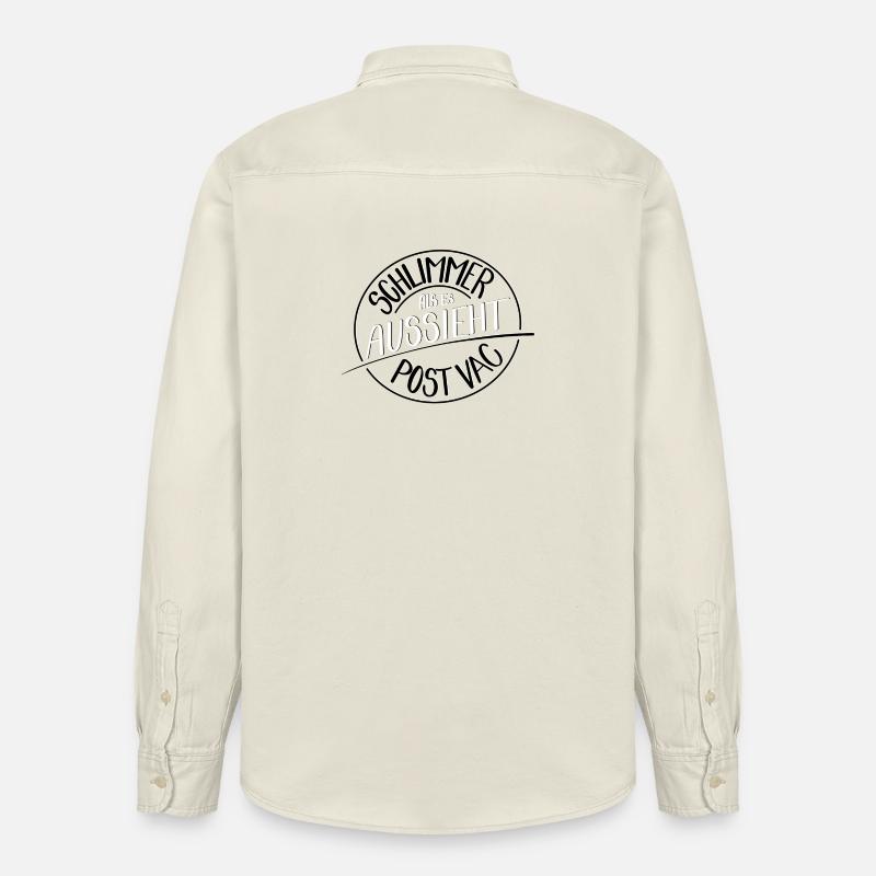 Schlimmer als es aussieht, Post Vac - Relaxed Fit Unisex Organic Hemd von Stanley/Stella - Natur