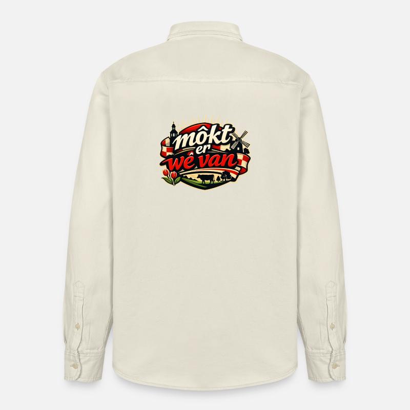 Muss da sein, Brabant-Logo - Relaxed Fit Unisex Organic Hemd von Stanley/Stella - Natur
