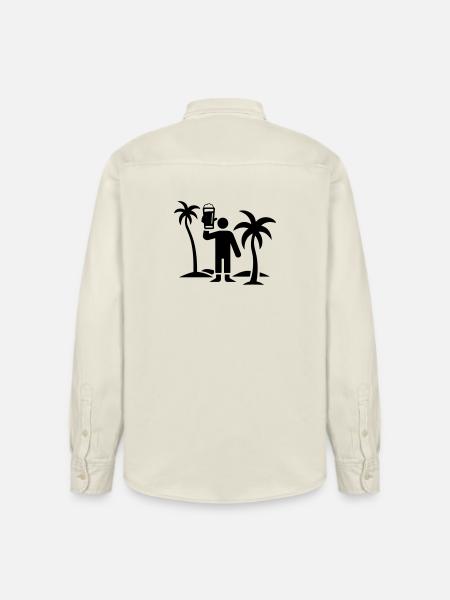 Party Urlaub Insel Bier - Relaxed Fit Unisex Organic Hemd von Stanley/Stella - Natur