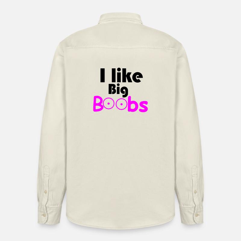 Große Brüste - Relaxed Fit Unisex Organic Hemd von Stanley/Stella - Natur