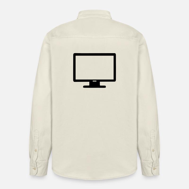 Computer Bildschirm - Relaxed Fit Unisex Organic Hemd von Stanley/Stella - Natur