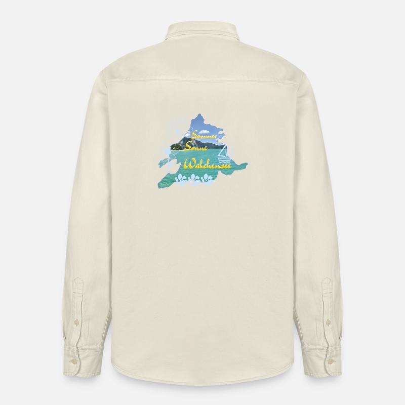 Soleil d’été Walchensee - Chemise unisexe coupe décontractée bio Stanley/Stella - écru doux