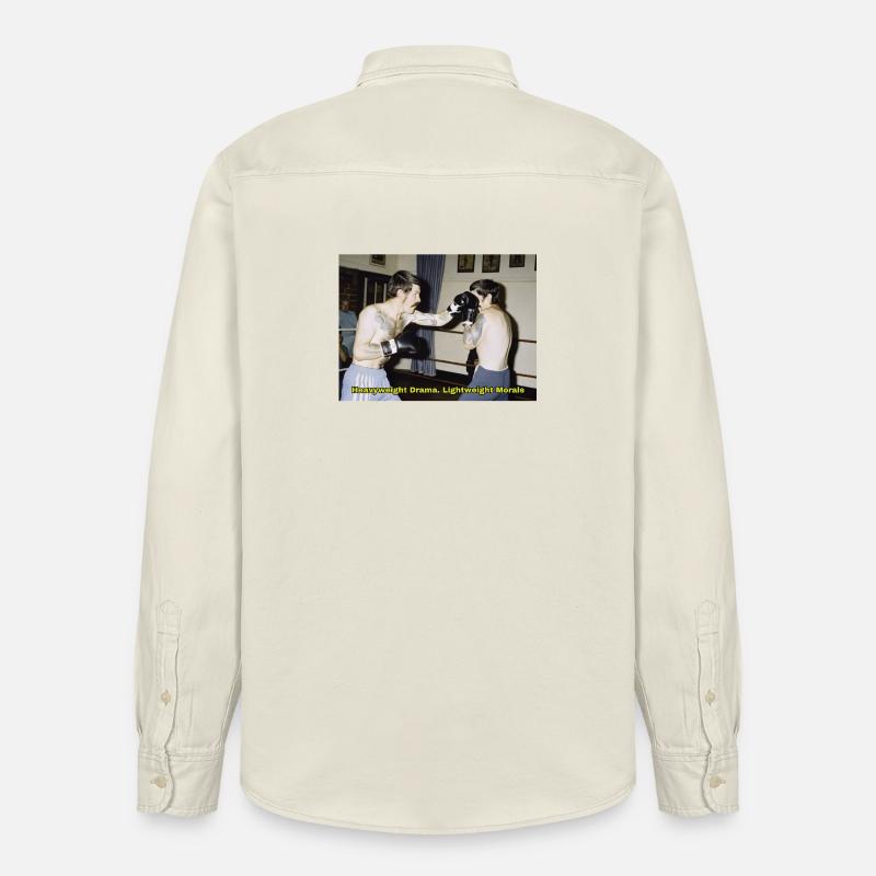 Boxkampf mit moralischer Botschaft - Relaxed Fit Unisex Organic Hemd von Stanley/Stella - Natur