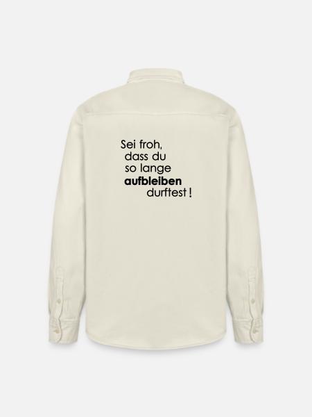 Veiller - Chemise unisexe coupe décontractée bio Stanley/Stella - écru doux