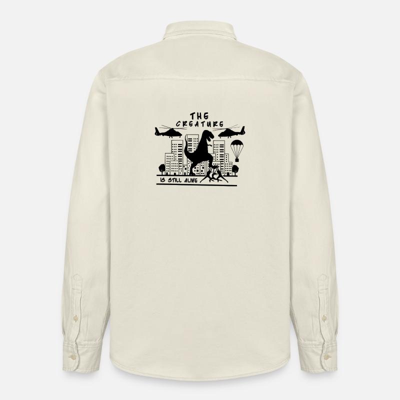 The Creature is still alive - Relaxed Fit Unisex Organic Hemd von Stanley/Stella - Natur