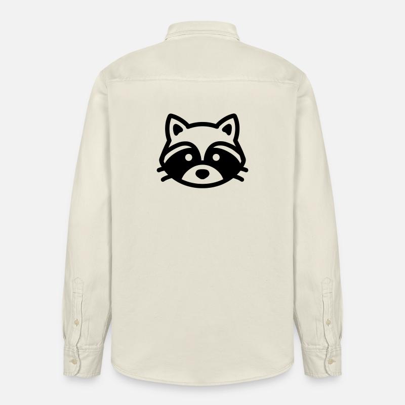 Waschbär - Relaxed Fit Unisex Organic Hemd von Stanley/Stella - Natur