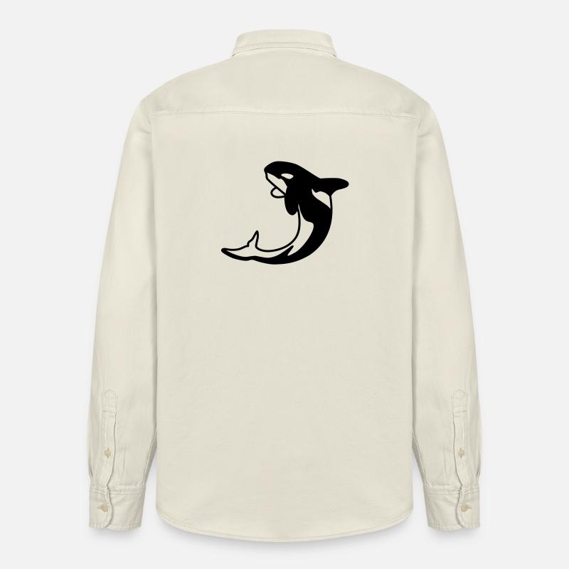 Orca - Killerwal - Chemise unisexe coupe décontractée bio Stanley/Stella - écru doux