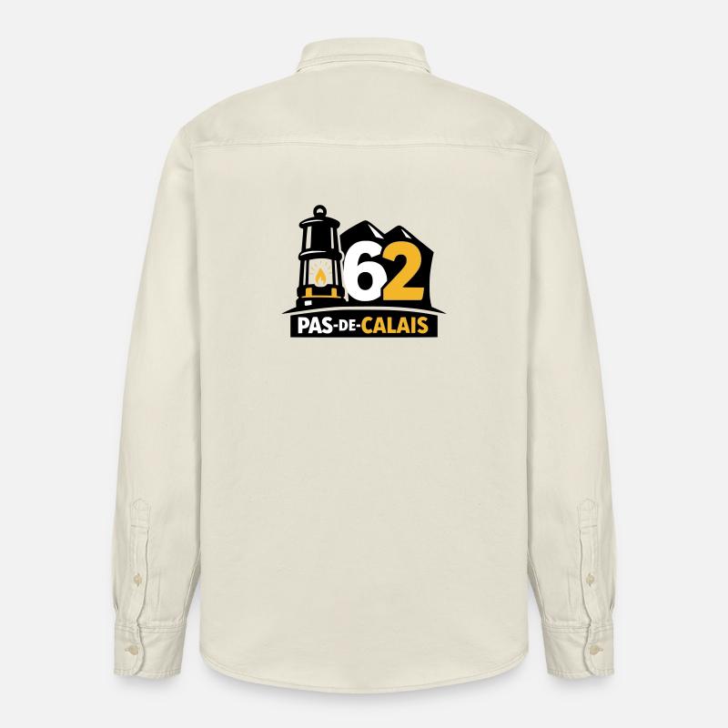 62 Pas de Calais Emblem - Relaxed Fit Unisex Organic Hemd von Stanley/Stella - Natur