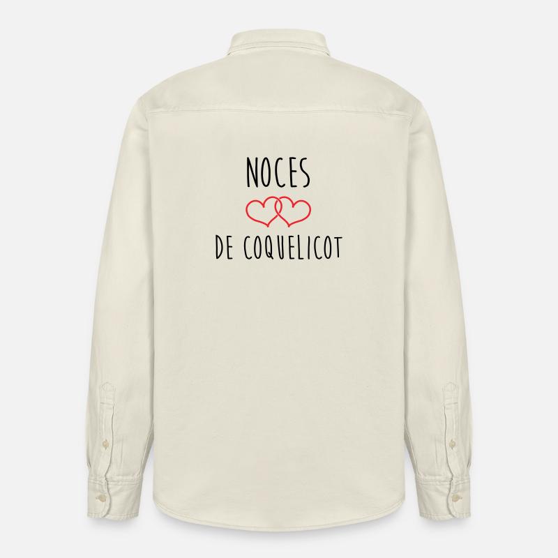 Mohnhochzeit 8 Jahre Ehe - Relaxed Fit Unisex Organic Hemd von Stanley/Stella - Natur