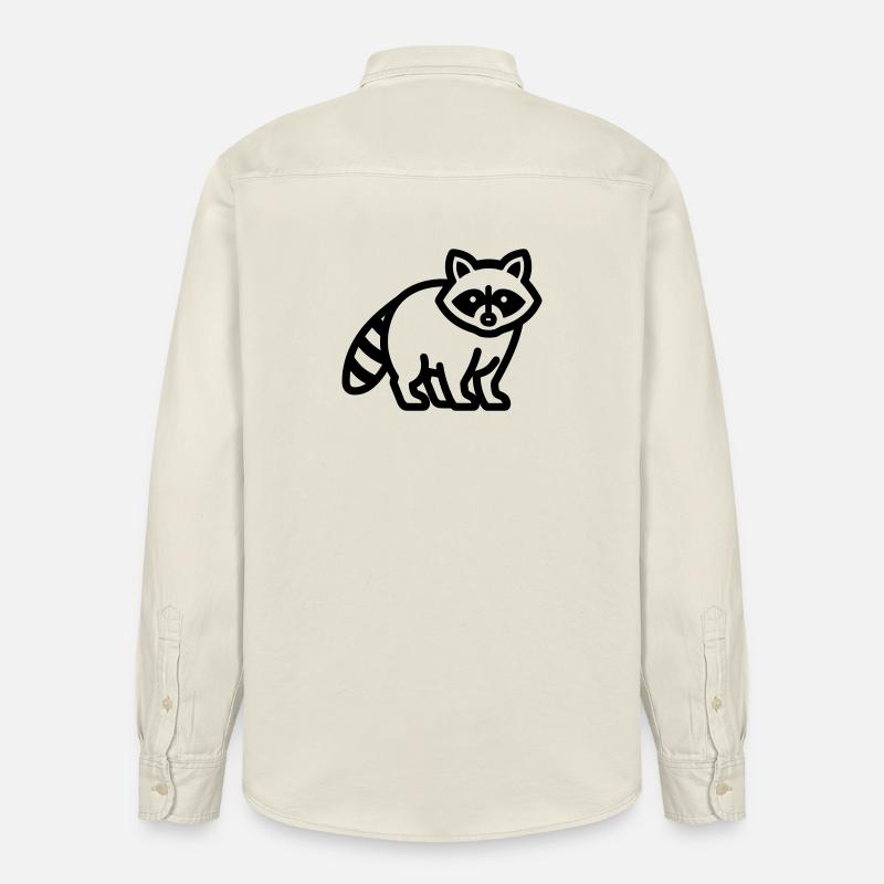 Waschbär - Relaxed Fit Unisex Organic Hemd von Stanley/Stella - Natur
