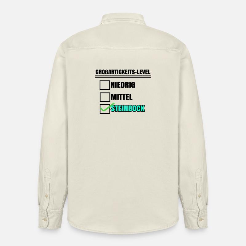 Astrologie Steinbock Statement Tierkreiszeichen - Relaxed Fit Unisex Organic Hemd von Stanley/Stella - Natur