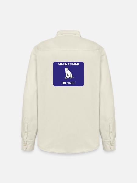 Clever as a monkey - Relaxed Fit Unisex Organic Shirt by Stanley/Stella - soft Ecru