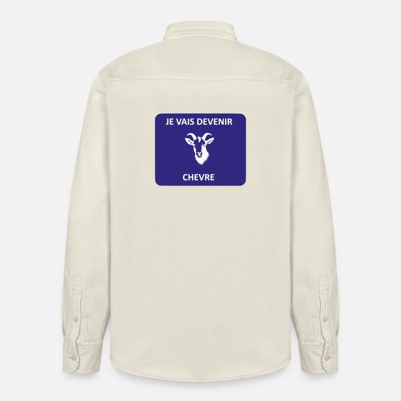 Ich werde eine Ziege - Relaxed Fit Unisex Organic Hemd von Stanley/Stella - Natur