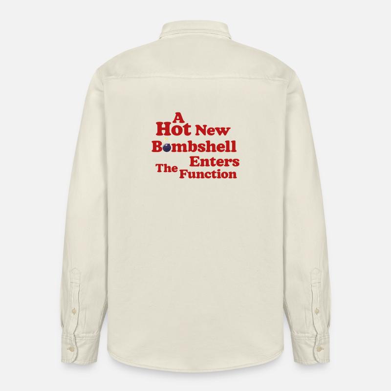 Bombshell at the Function - Relaxed Fit Unisex Organic Shirt by Stanley/Stella - soft Ecru