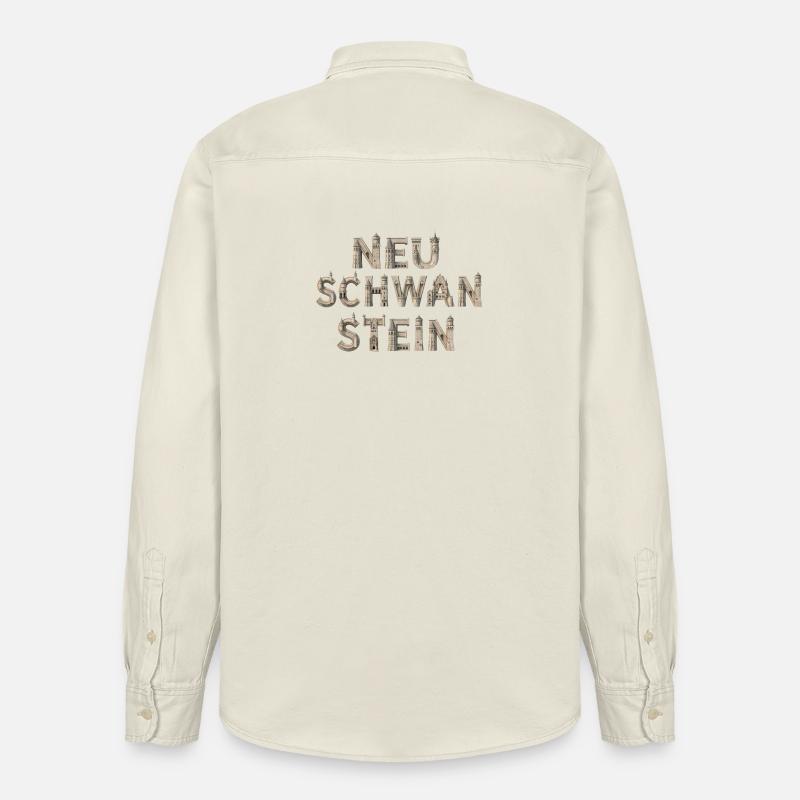 Nouvelles lettres de pierre de Schwanstein - Chemise unisexe coupe décontractée bio Stanley/Stella - écru doux