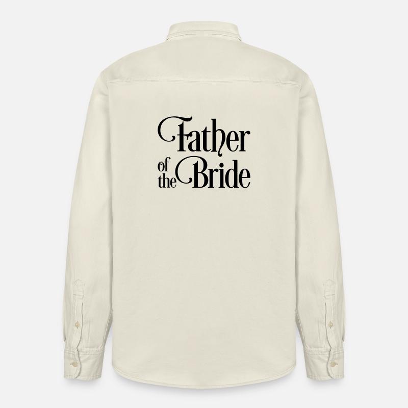 Père de la mariée - Chemise unisexe coupe décontractée bio Stanley/Stella - écru doux