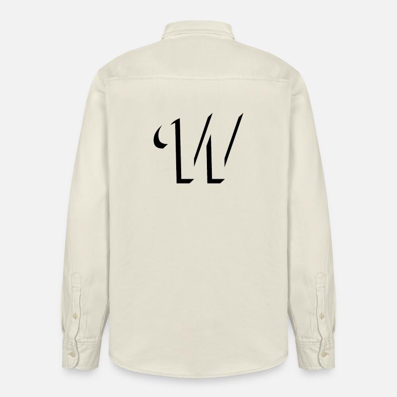 Letter W, Name, der Buchstabe W - Relaxed Fit Unisex Organic Hemd von Stanley/Stella - Natur