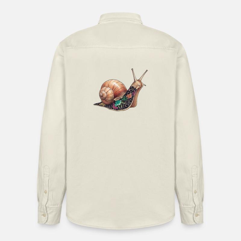 Yakuza Snail – Die langsame Tinte - Relaxed Fit Unisex Organic Hemd von Stanley/Stella - Natur