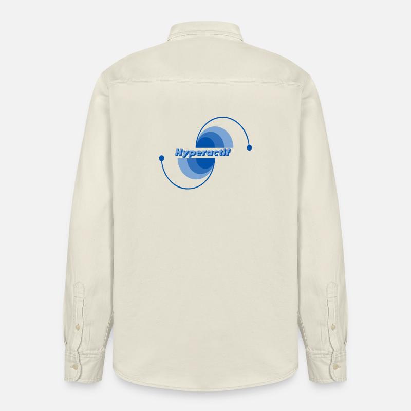 Hyperactive - Relaxed Fit Unisex Organic Shirt by Stanley/Stella - soft Ecru