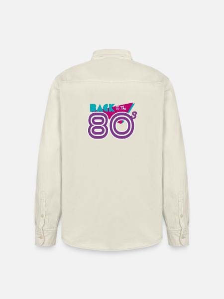 back to the 80s - Relaxed Fit Unisex Organic Shirt by Stanley/Stella - soft Ecru