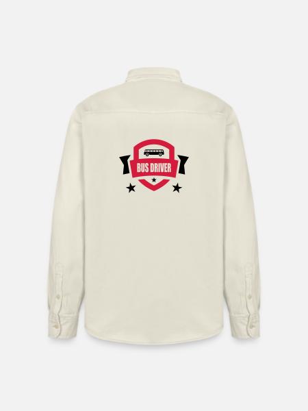 Bus / Busfahrer / Arbeit / Job - Relaxed Fit Unisex Organic Hemd von Stanley/Stella - Natur