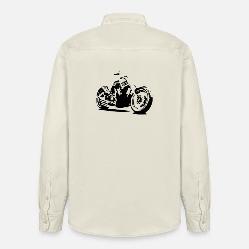 Motorcycle Chopper - Chemise unisexe coupe décontractée bio Stanley/Stella - écru doux