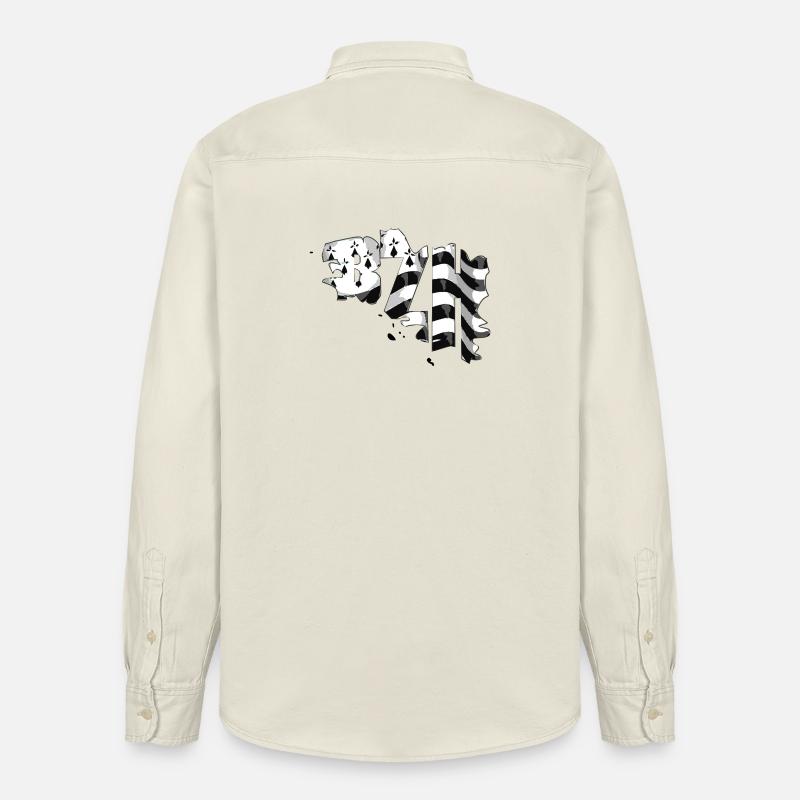Bretagne - Relaxed Fit Unisex Organic Hemd von Stanley/Stella - Natur