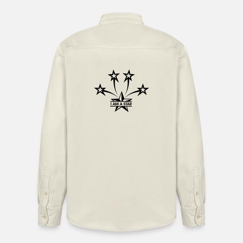 Ich bin ein Star - Relaxed Fit Unisex Organic Hemd von Stanley/Stella - Natur