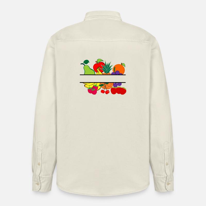 Obstlogo-Shop oder Obstbauer - Relaxed Fit Unisex Organic Hemd von Stanley/Stella - Natur